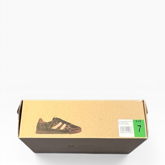 NEW Steve Madden Retro Suede Sneakers Shoes Women’s Size 7 Leopard Animal Print - Picture 6 of 10
